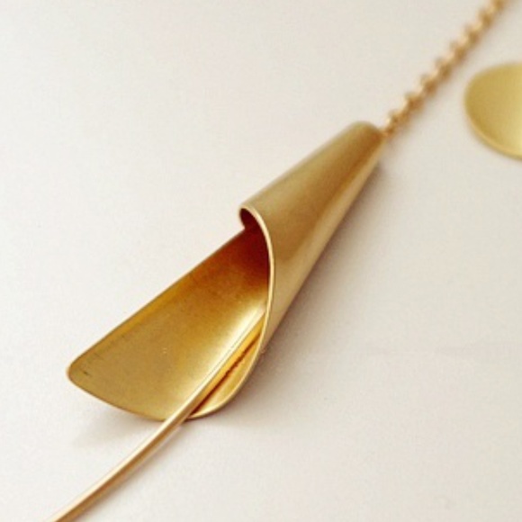 Original Design Brass Calla Lily Windchime Earring - Picture 5 of 6